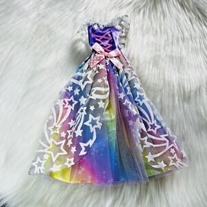Barbie Dreamtopia Royal Ball Gown Party Dress Rainbow Fashion 11.5" Doll Mattel